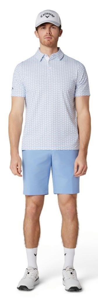 Callaway Albatross Geo Print polo homme, bright white