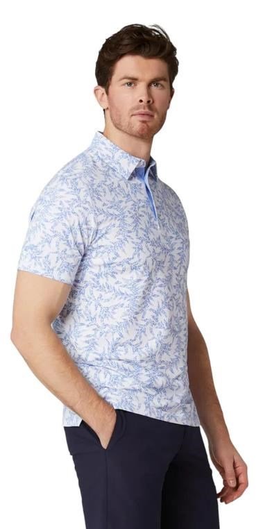 Callaway Chev Botanical polo homme, vista blue