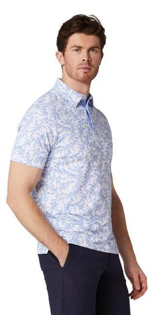 Callaway Chev Botanical polo homme, vista blue