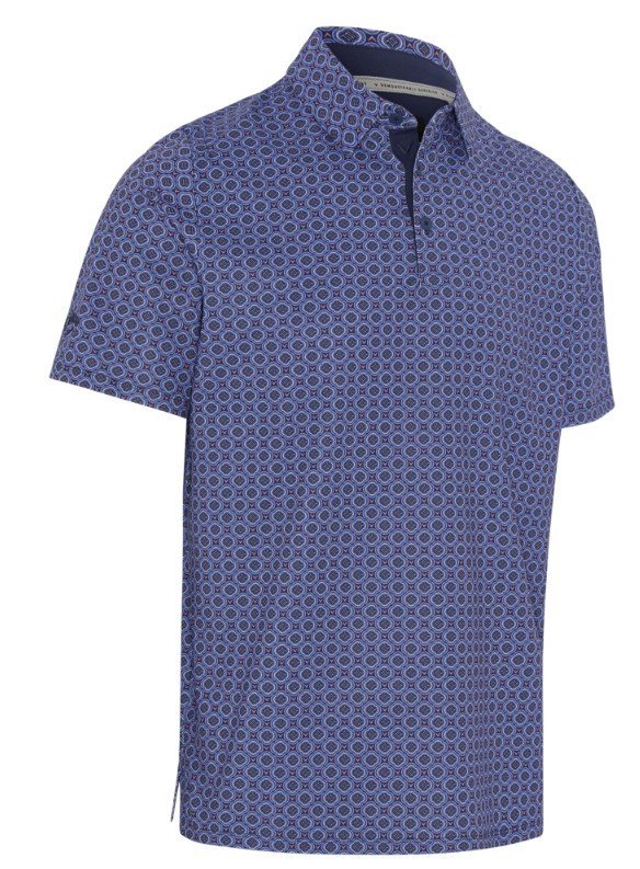 Callaway Club Print polo homme, peacoat