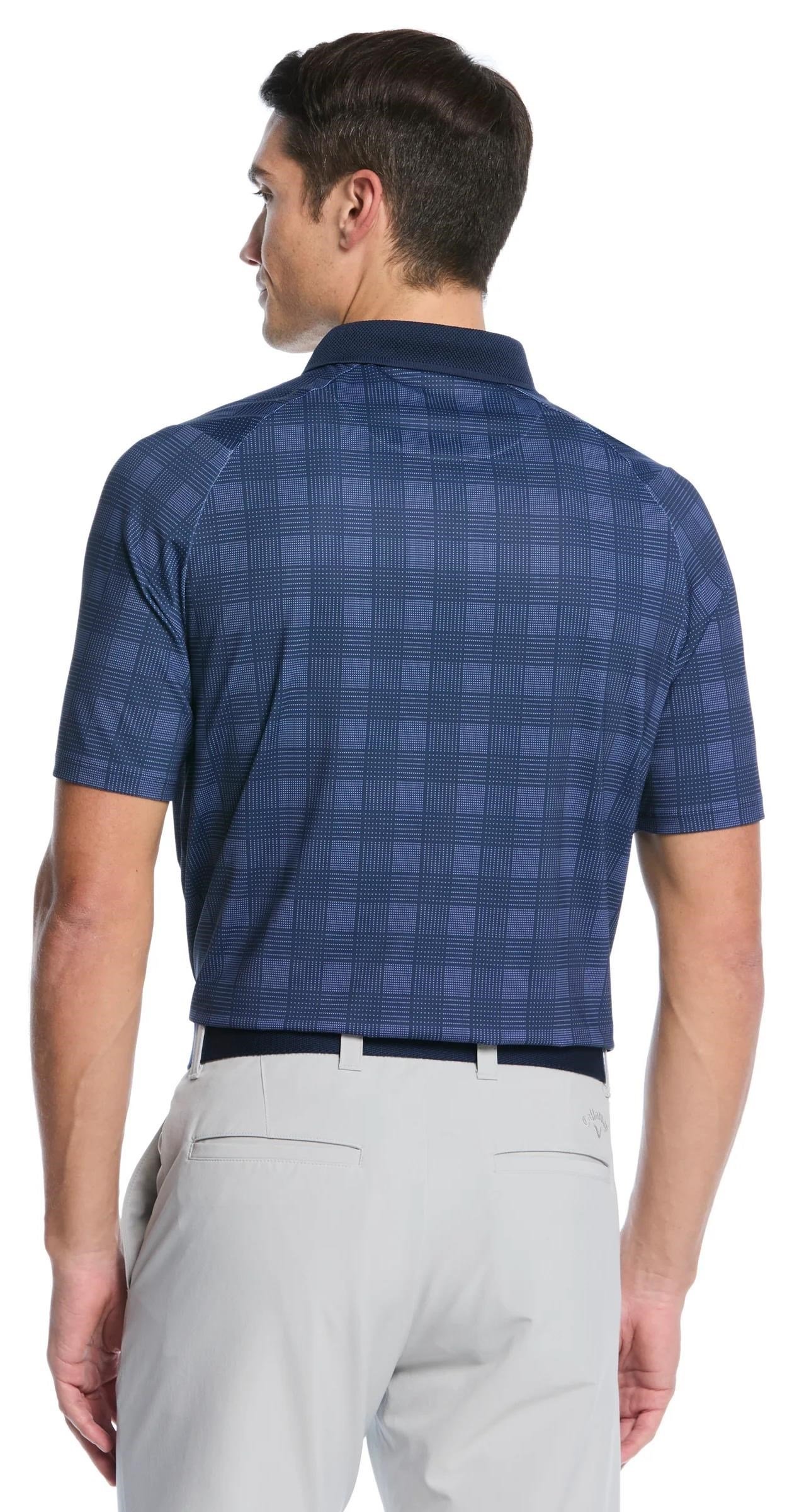 Callaway ChevPlaid Print polo homme, navy