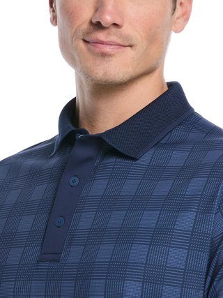 Callaway ChevPlaid Print polo homme, navy