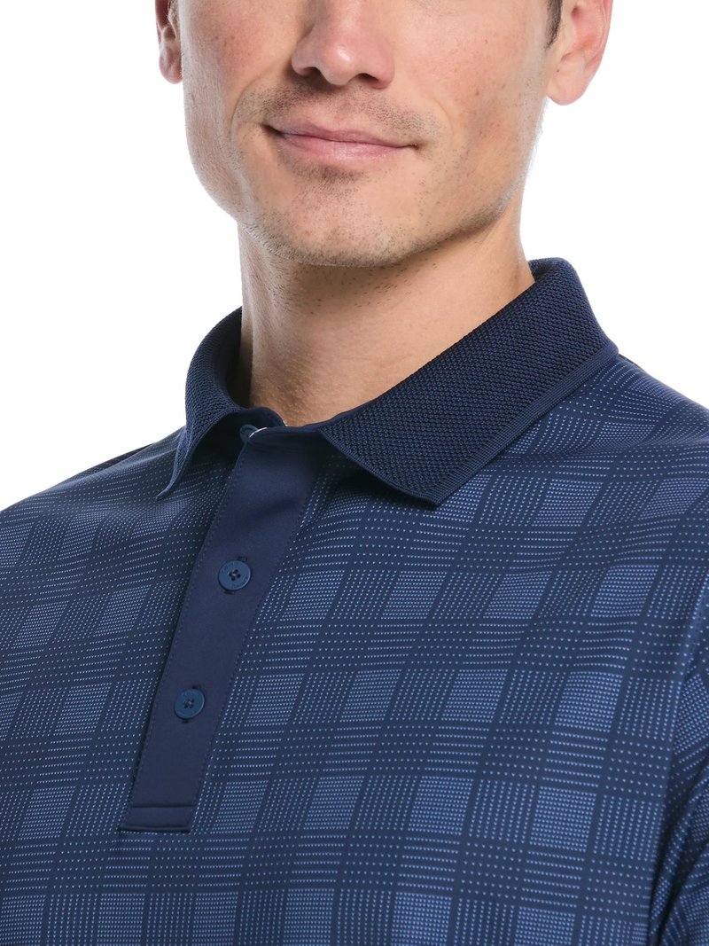 Callaway ChevPlaid Print polo homme, navy