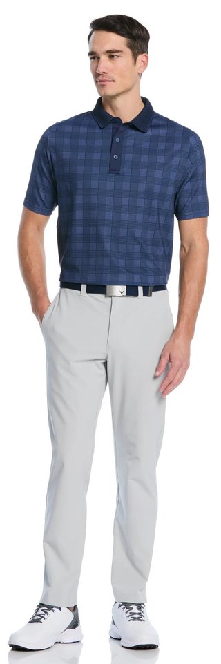 Callaway ChevPlaid Print polo homme, navy