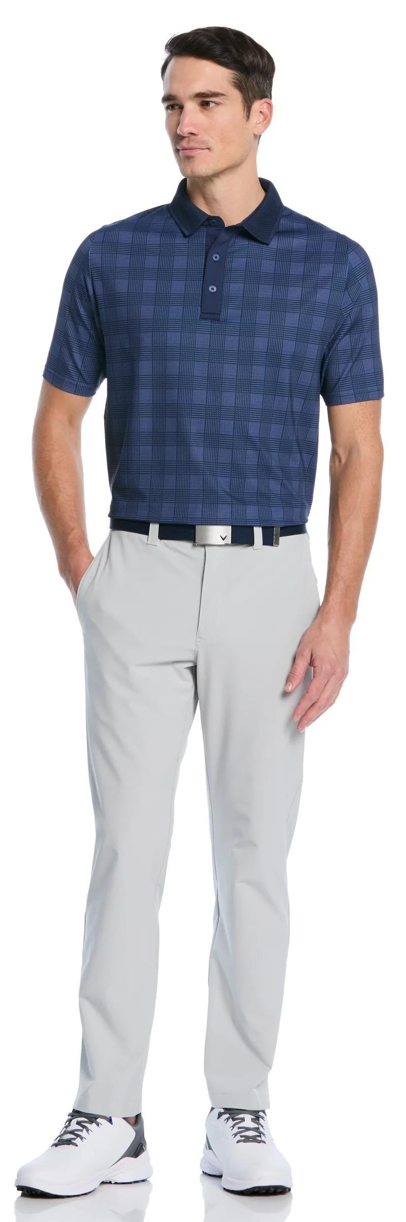 Callaway ChevPlaid Print polo homme, navy