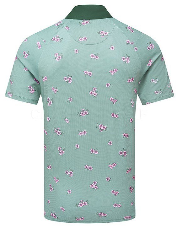 Callaway Azalea Gingham polo homme, galapagos green