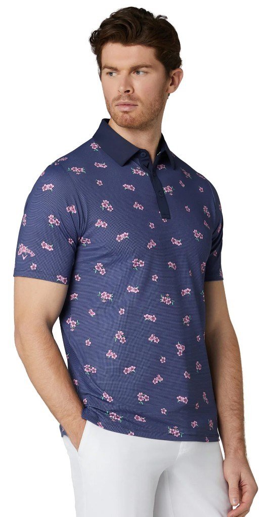 Callaway Azalea Gingham polo homme, peacoat
