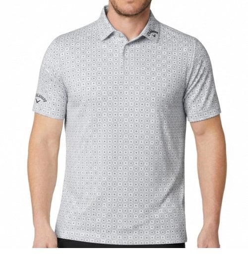 Callaway Foulard Printed polo homme, bright white