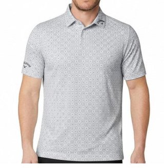 Callaway Foulard Printed polo homme, bright white
