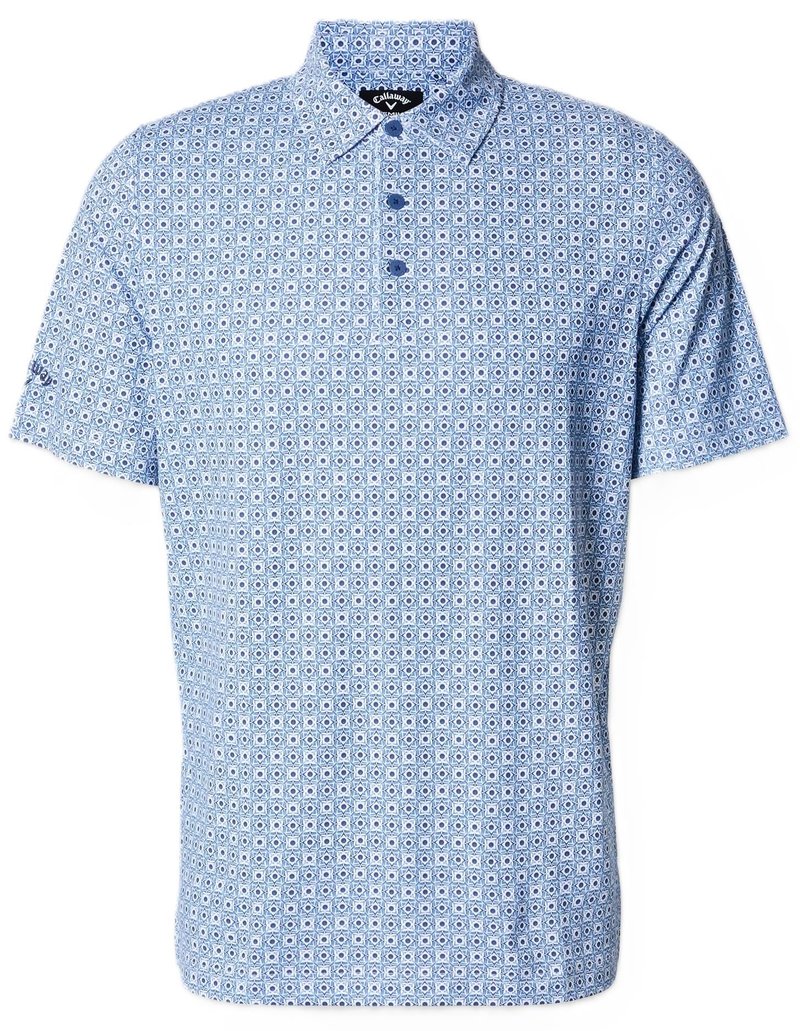Callaway Foulard Printed polo homme, peacoat