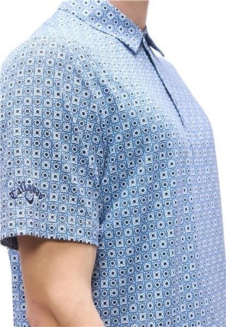 Callaway Foulard Printed polo homme, peacoat