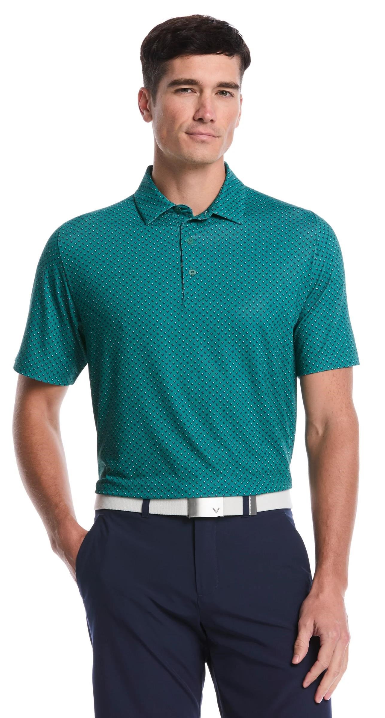 Callaway Trademark Printed polo homme, galapagos green