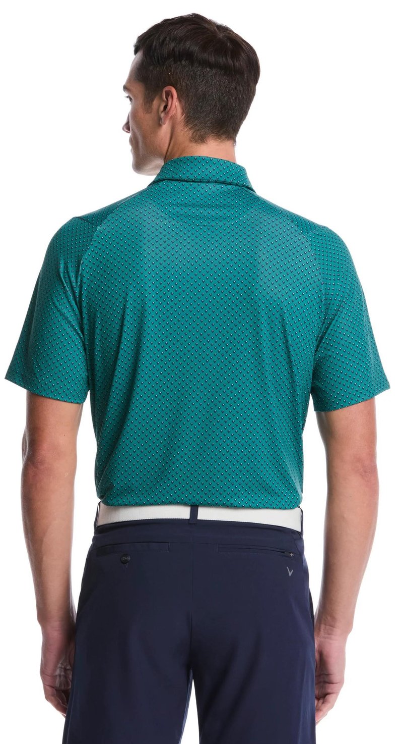 Callaway Trademark Printed polo homme, galapagos green