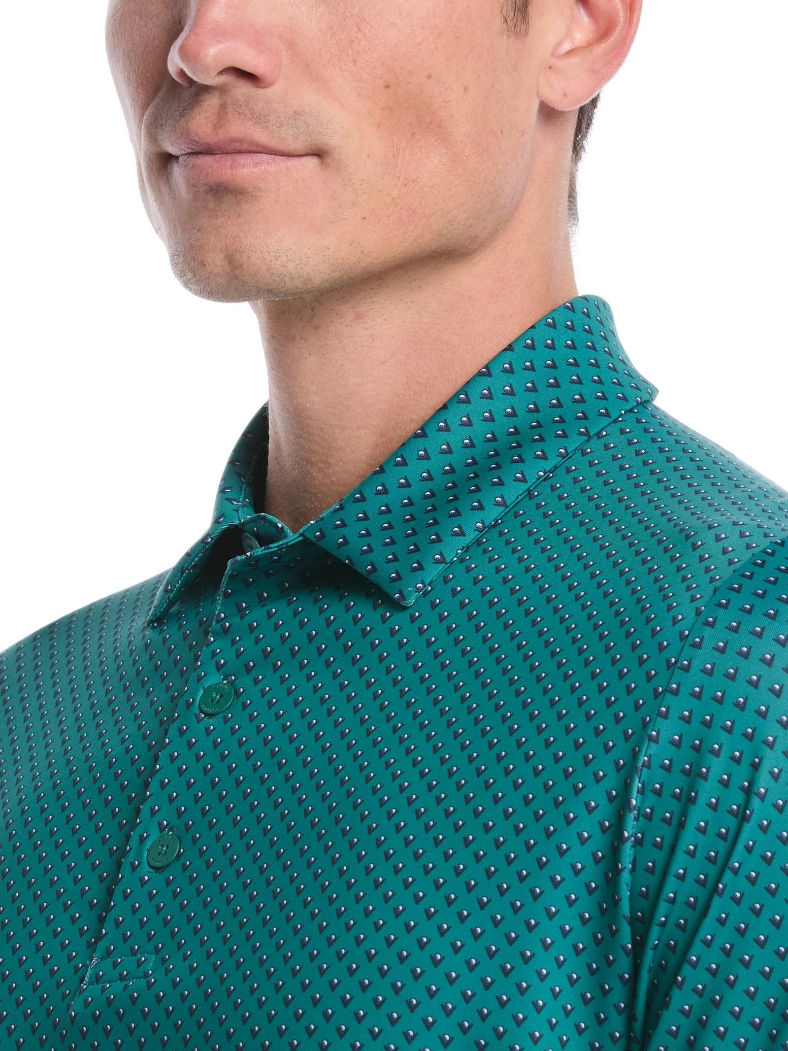 Callaway Trademark Printed polo homme, galapagos green