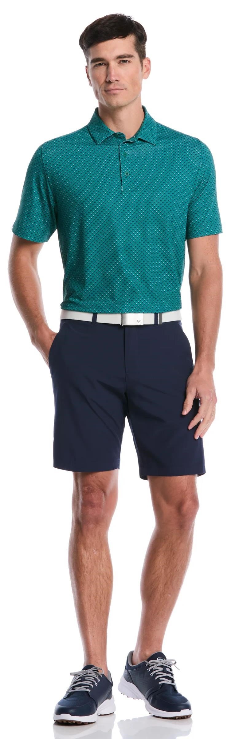 Callaway Trademark Printed polo homme, galapagos green