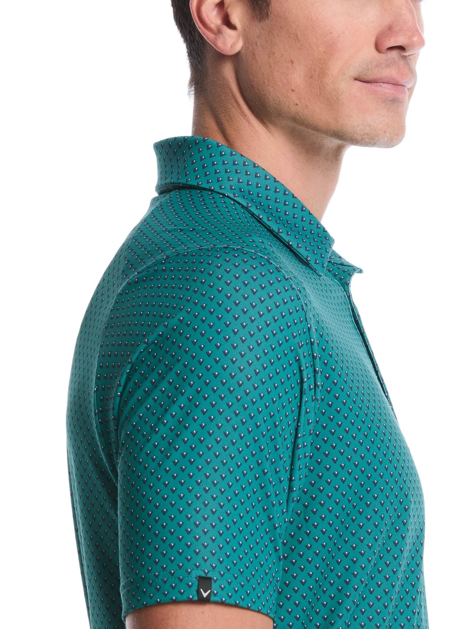 Callaway Trademark Printed polo homme, galapagos green