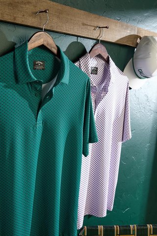 Callaway Trademark Printed polo homme, galapagos green