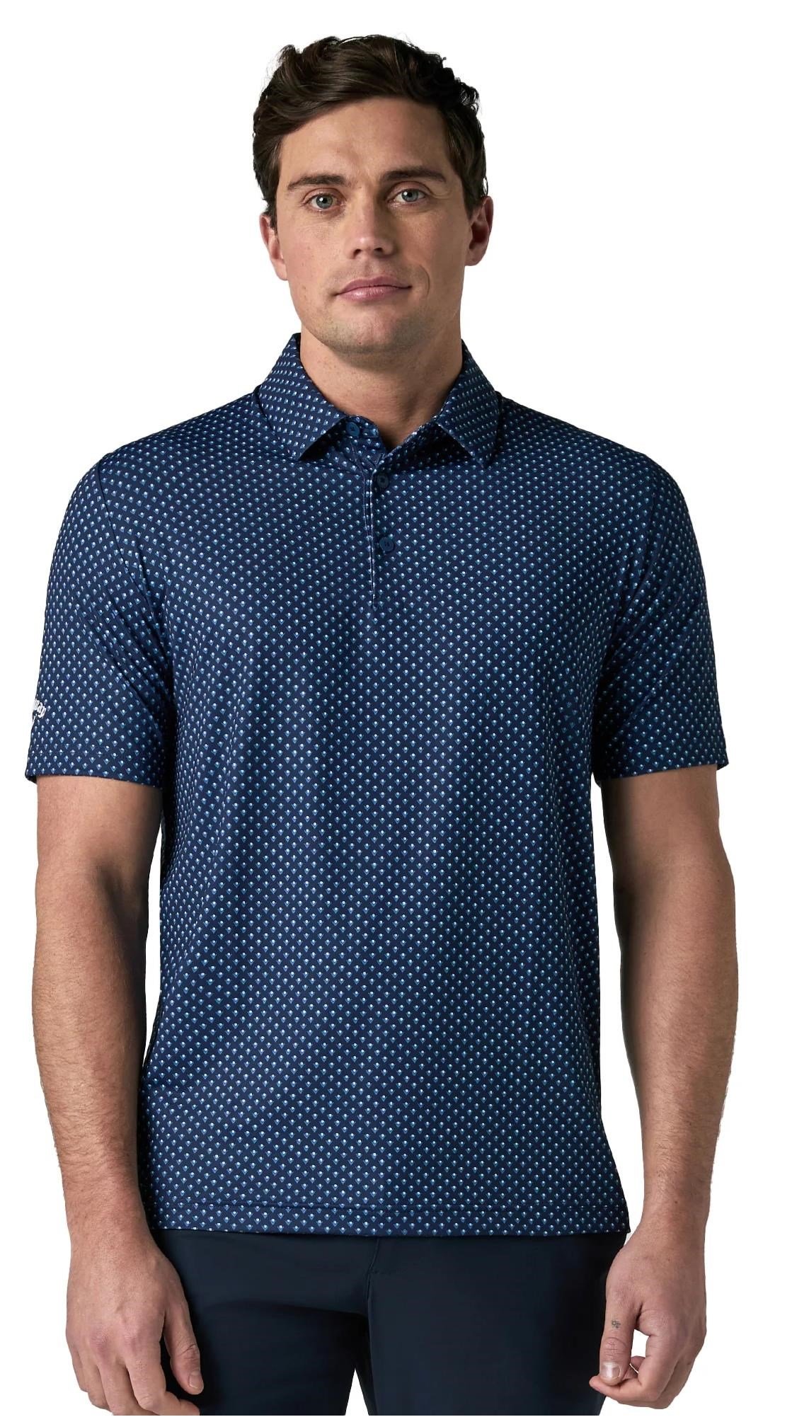 Callaway Trademark Golf Printed polo homme, peacoat