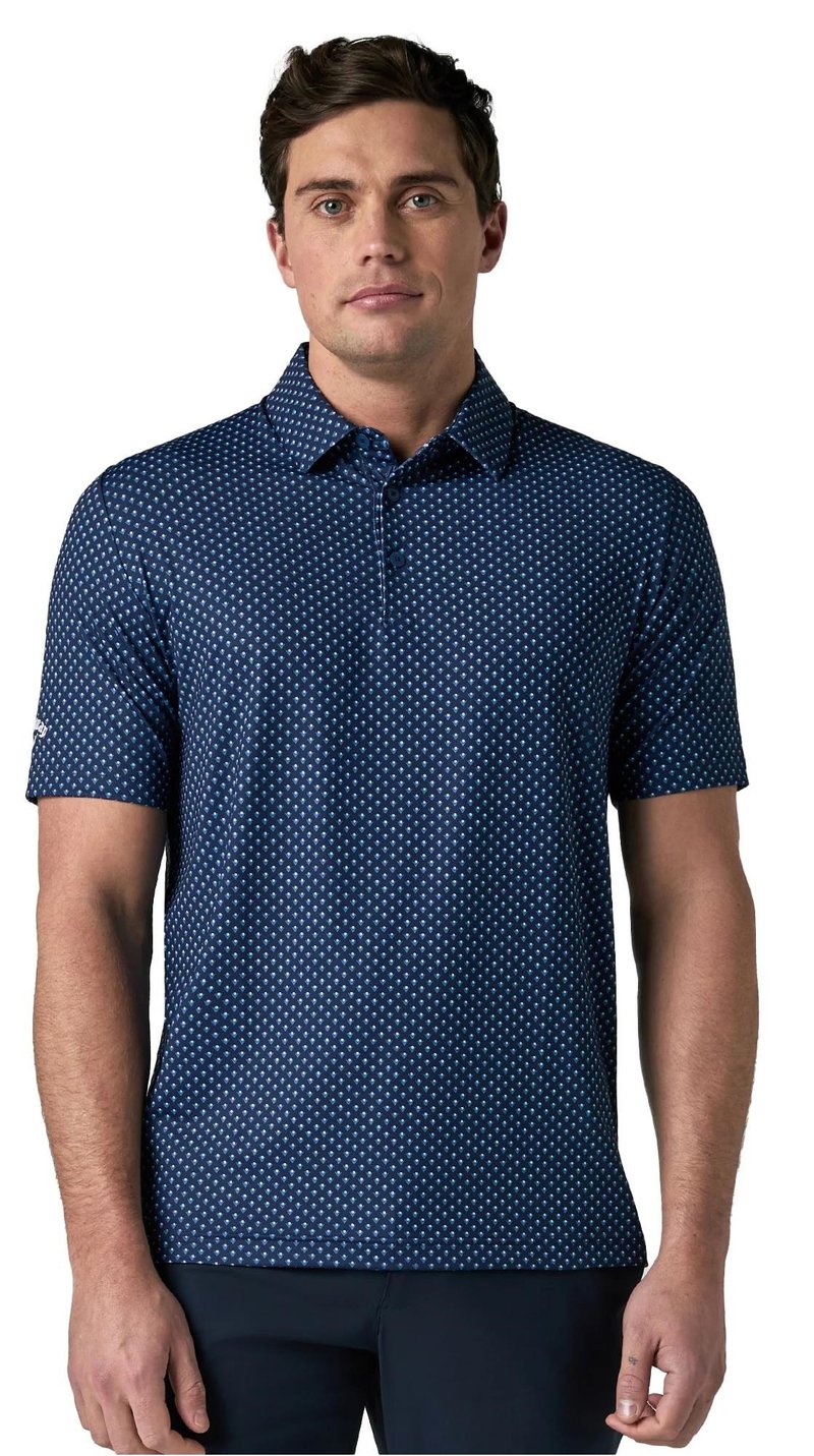 Callaway Trademark Golf Printed polo homme, peacoat