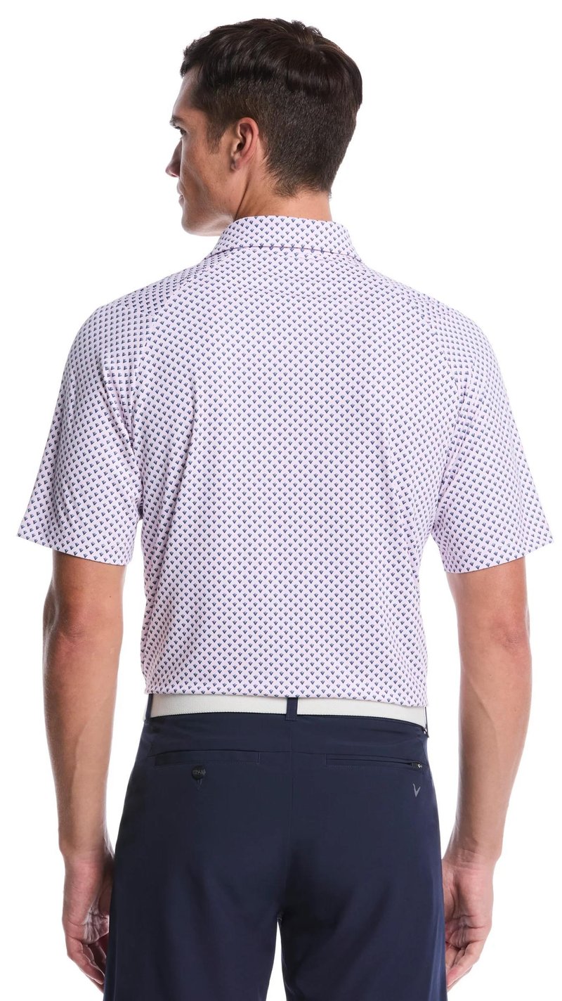 Callaway Trademark Printed polo homme, pink tulle