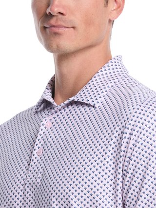 Callaway Trademark Printed polo homme, pink tulle