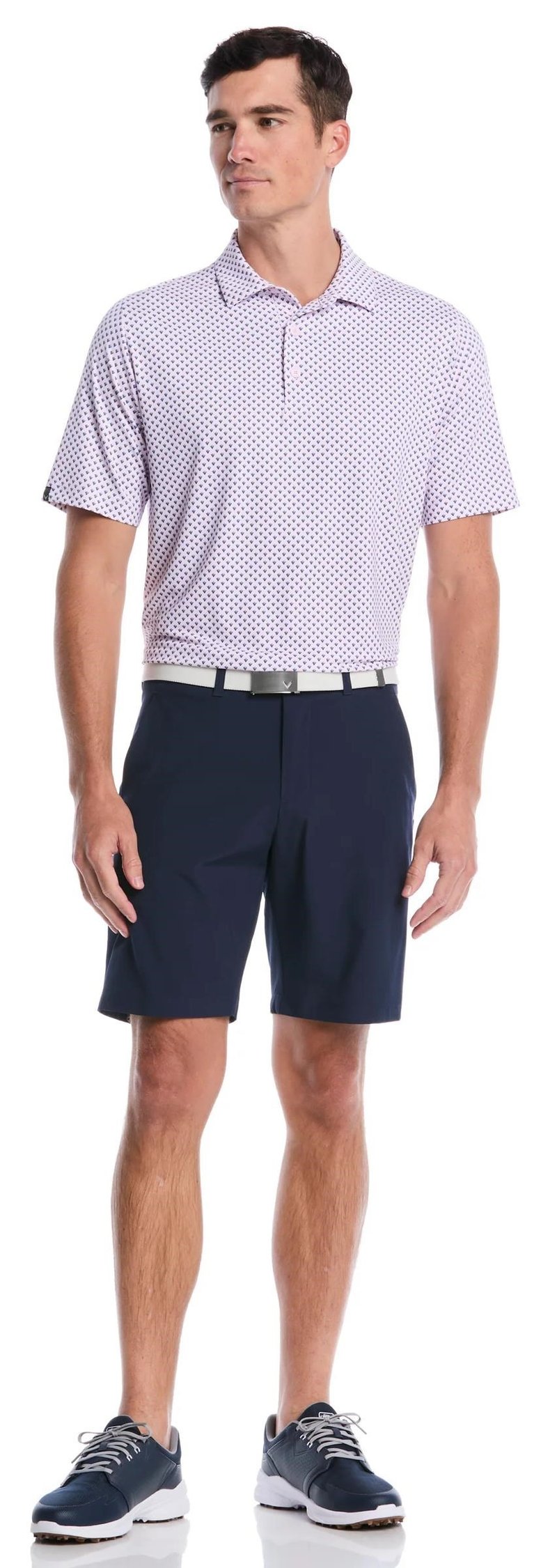 Callaway Trademark Printed polo homme, pink tulle