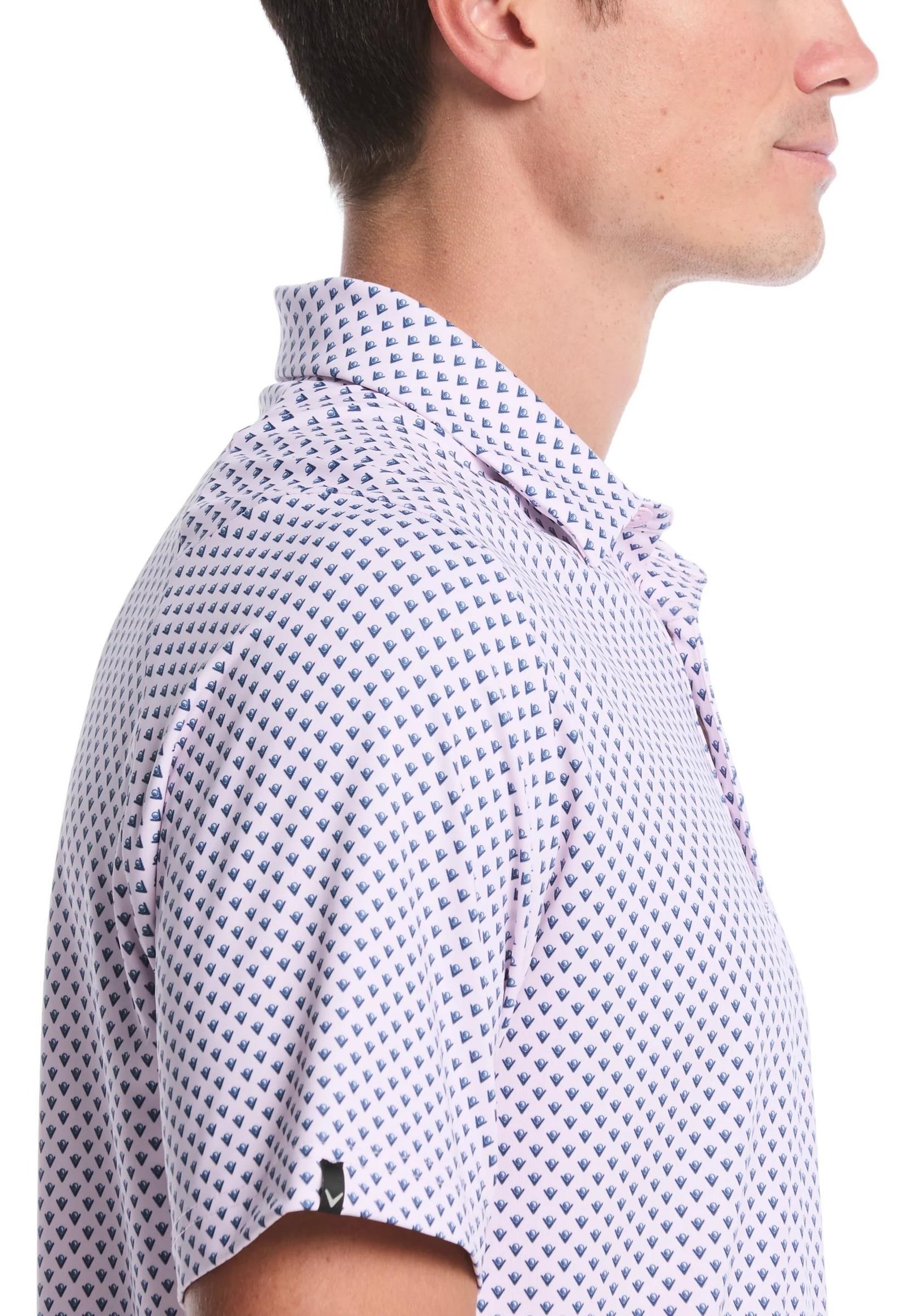 Callaway Trademark Printed polo homme, pink tulle