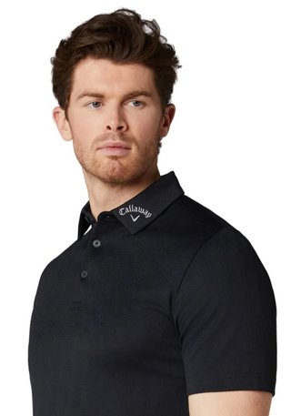 Callaway Odyssey Ventilated Jacquard polo homme, caviar