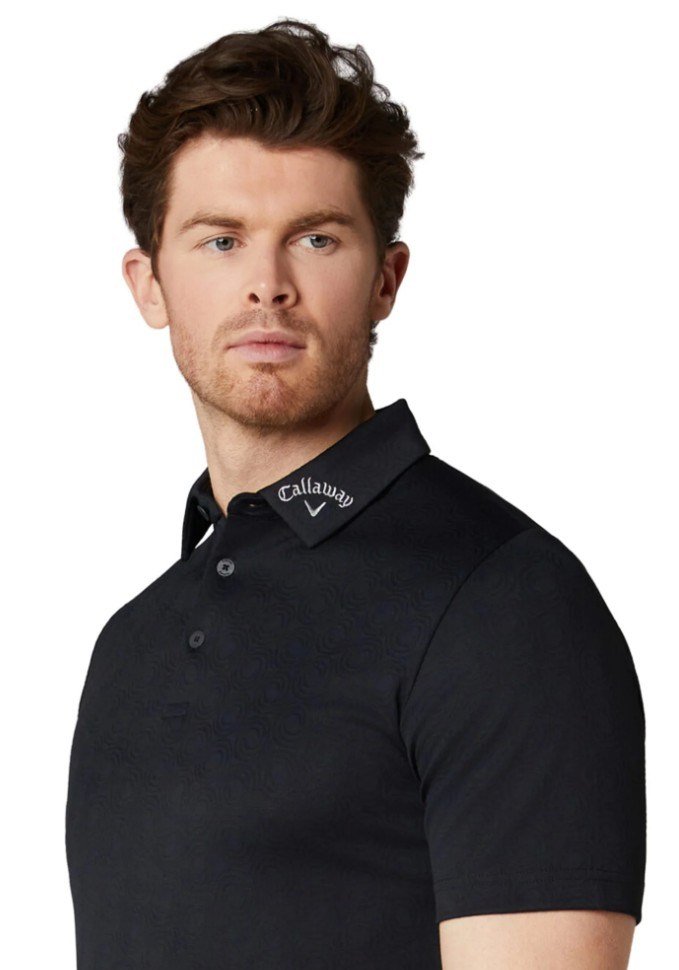 Callaway Odyssey Ventilated Jacquard polo homme, caviar