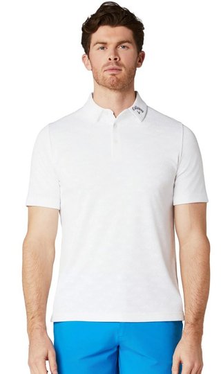 Callaway Odyssey Ventilated Jacquard polo homme, bright white