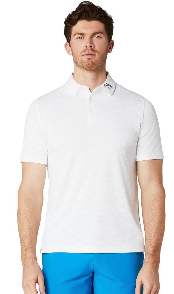 Callaway Odyssey Ventilated Jacquard polo homme, bright white