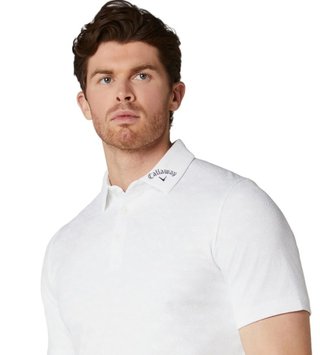 Callaway Odyssey Ventilated Jacquard polo homme, bright white