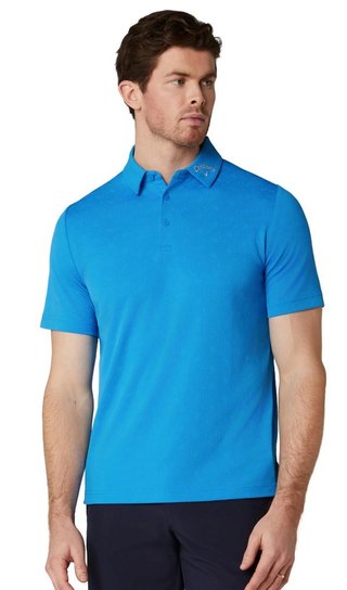 Callaway Odyssey Ventilated Jacquard polo homme, brilliant blue