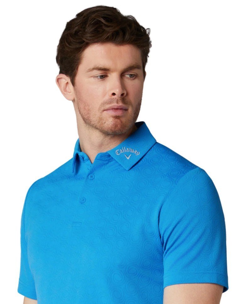 Callaway Odyssey Ventilated Jacquard polo homme, brilliant blue