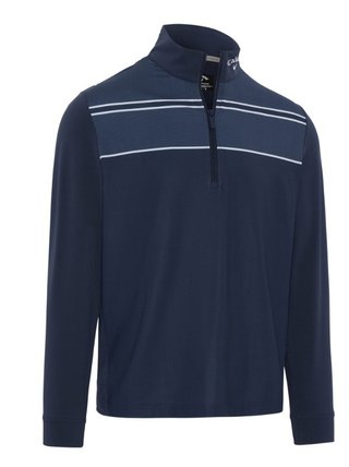 Callaway Blocked Printed Chev Textured sweatshirt homme, peacoat