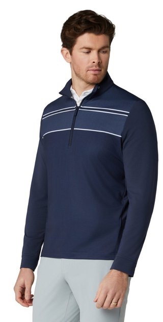 Callaway Blocked Printed Chev Textured sweatshirt homme, peacoat