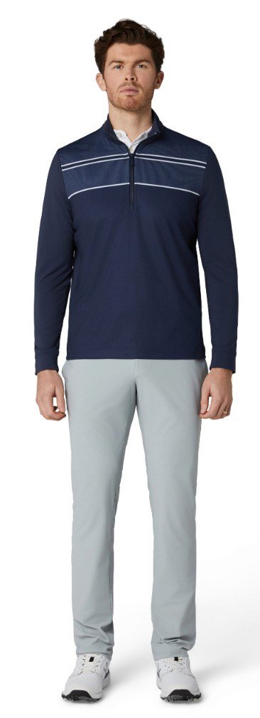 Callaway Blocked Printed Chev Textured sweatshirt homme, peacoat