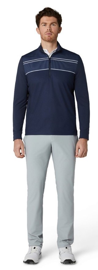 Callaway Blocked Printed Chev Textured sweatshirt homme, peacoat