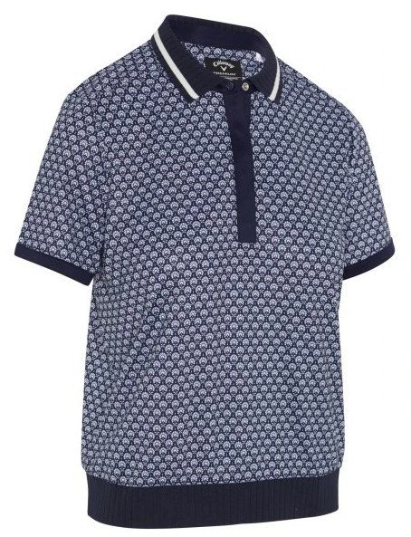 Callaway Scarf Geo Printed polo femme, peacoat