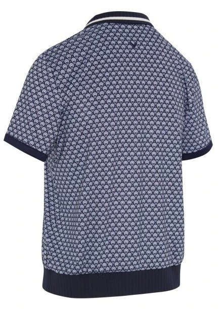Callaway Scarf Geo Printed polo femme, peacoat