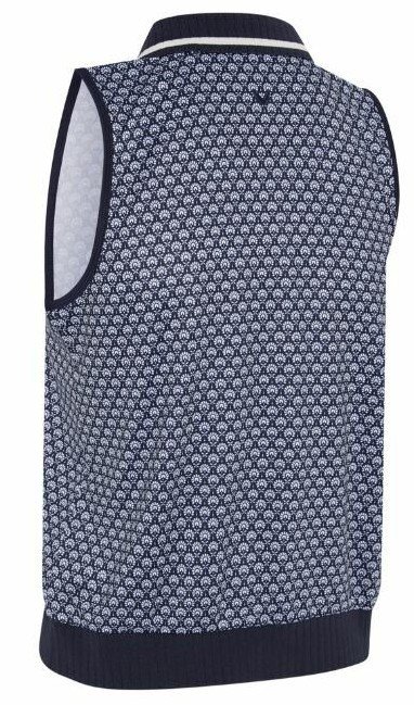 Callaway Scarf Geo Printed Sleeveless polo femme, peacoat
