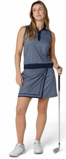 Callaway Scarf Geo Printed Sleeveless polo femme, peacoat