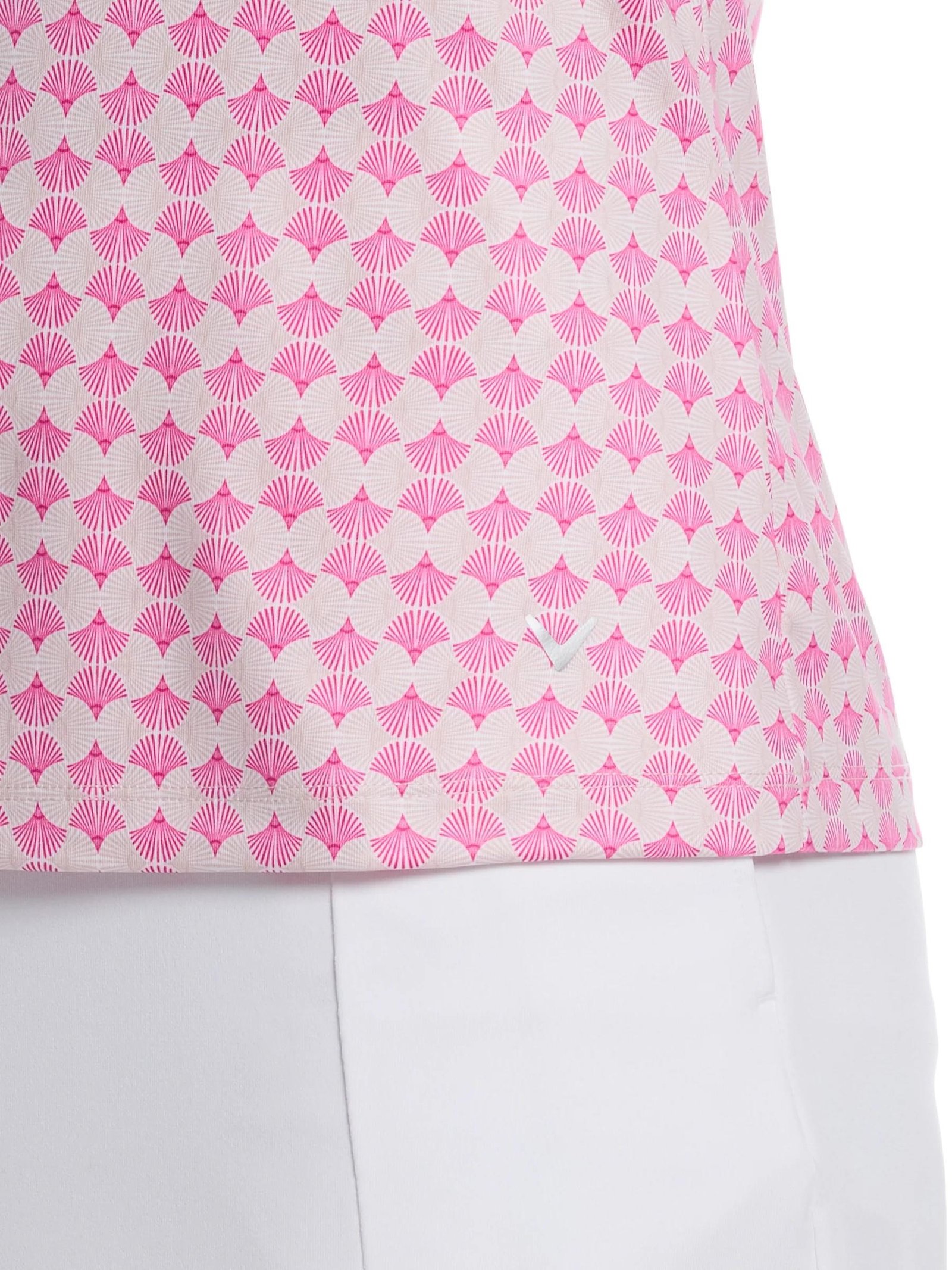 Callaway Deco Geo Print Sleeveless polo femme, fuchsia purple