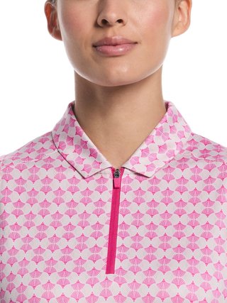 Callaway Deco Geo Print Sleeveless polo femme, fuchsia purple