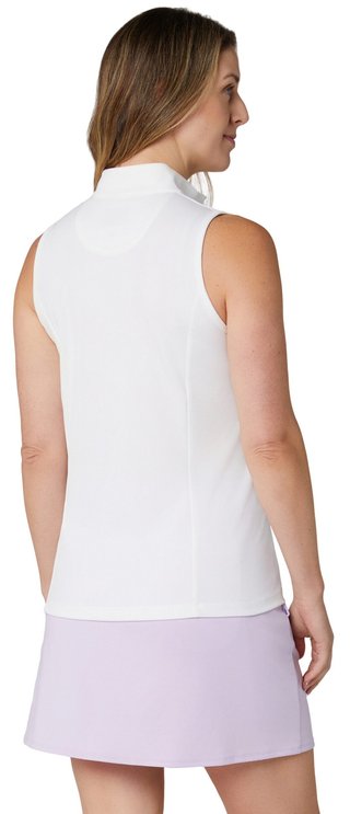 Callaway Rib Play Sleeveless polo femme, brilliant white