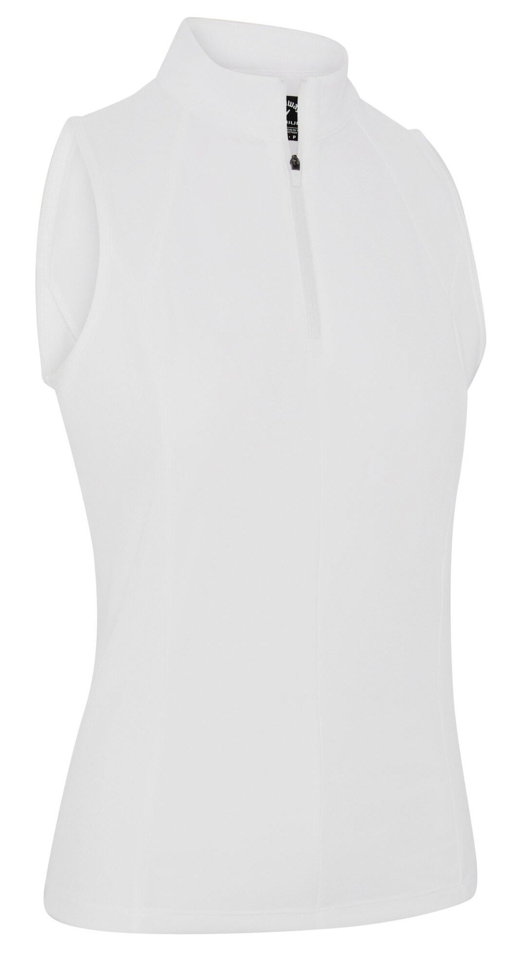Callaway Rib Play Sleeveless polo femme, brilliant white