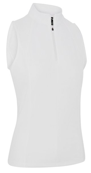 Callaway Rib Play Sleeveless polo femme, brilliant white