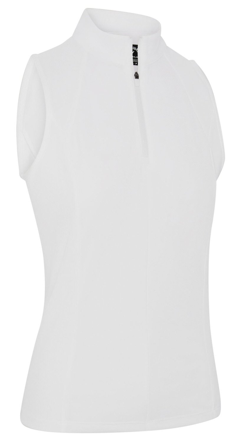 Callaway Rib Play Sleeveless polo femme, brilliant white