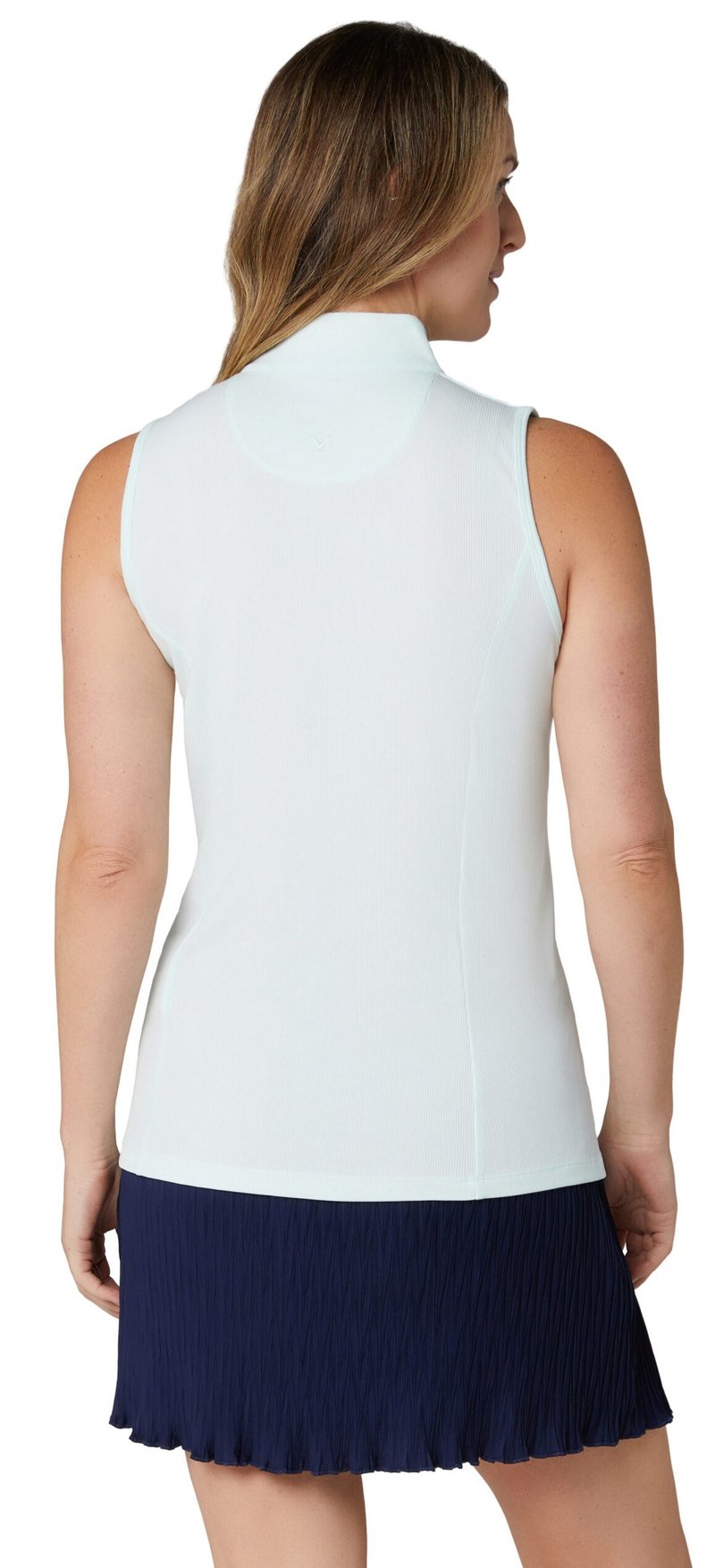 Callaway Rib Play Sleeveless polo femme, salt air