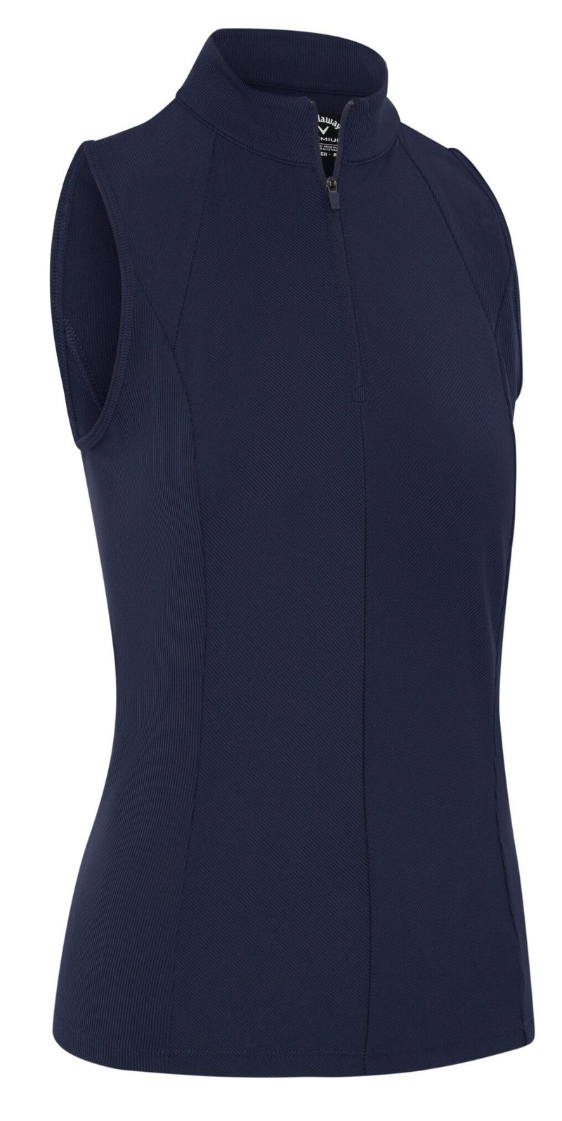 Callaway Rib Play Sleeveless polo femme, peacoat